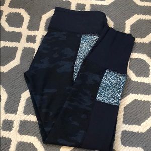 Blue, camo print, Lululemon Leggings